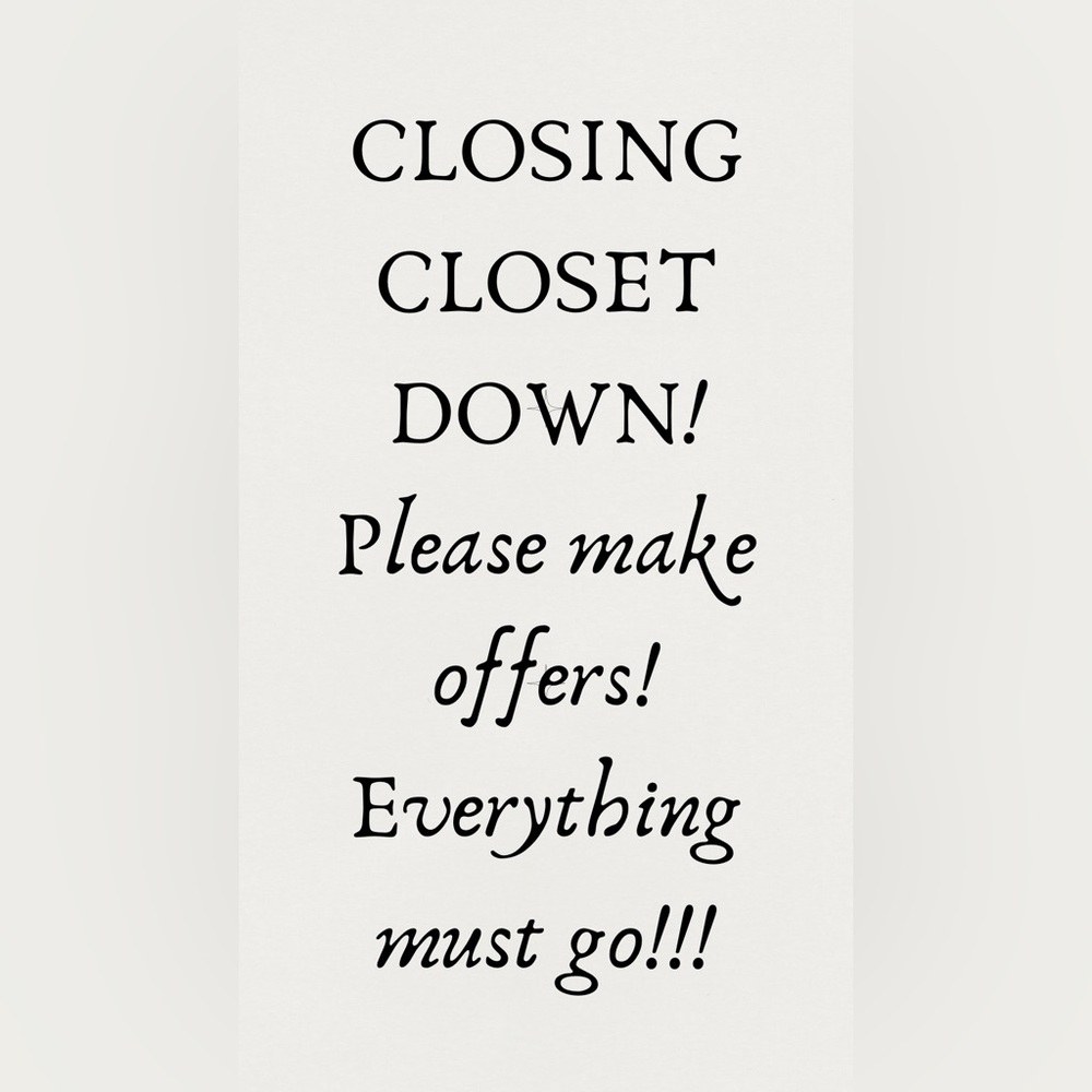 Women’s clothing!!!! The whole closet